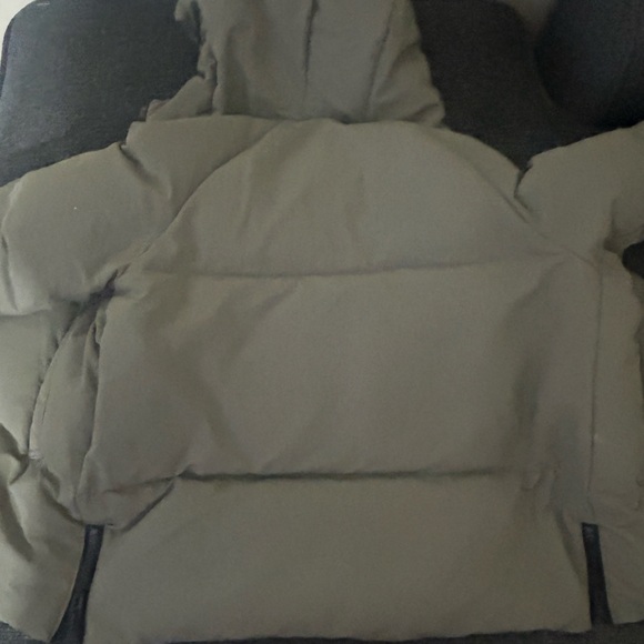 Toddler Zara Black and Grayish Greenish Puffer Jacket - Picture 4 of 5